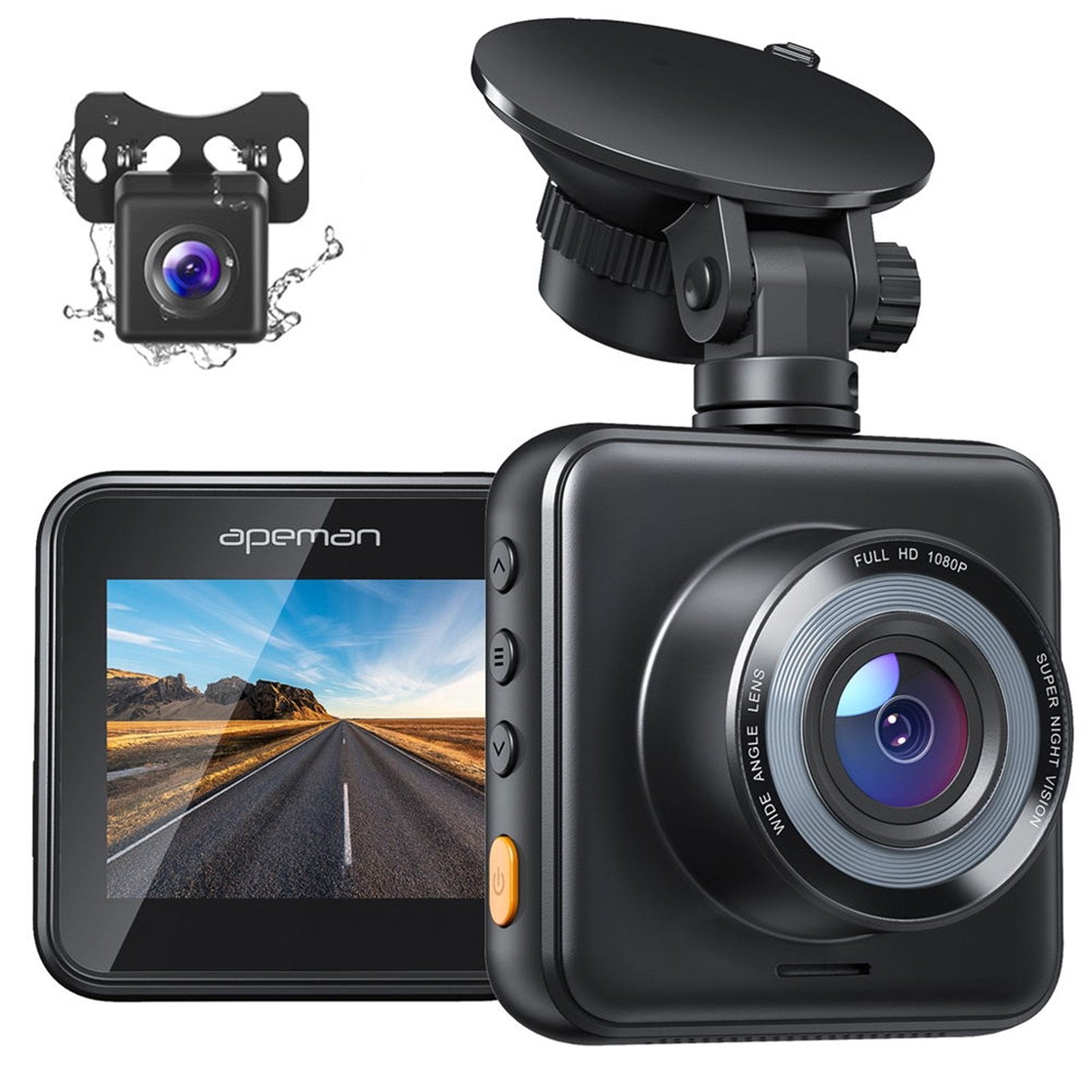 Dashcam Auto Vorne und Hinten mit 32GB SD-Karte,Autokamera 3,0